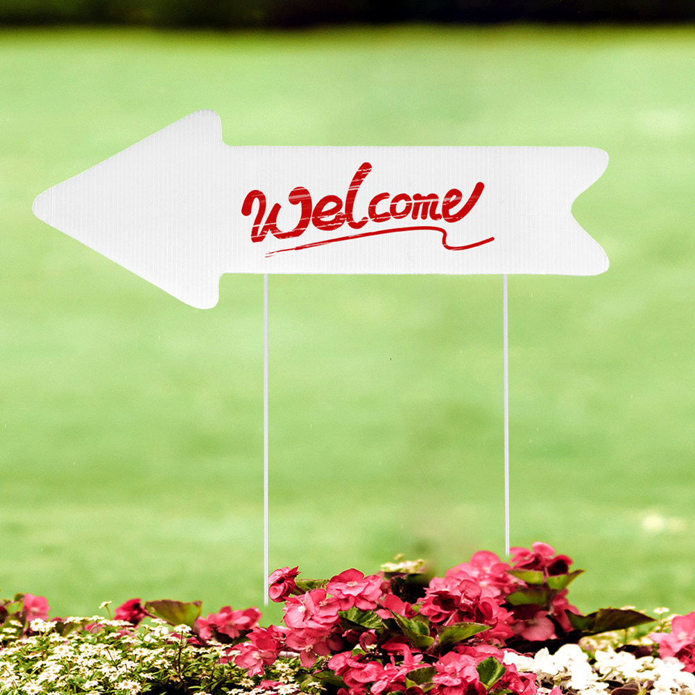 2Pcs Blank Arrow Yard Sign Cor - đánh giá và giá Yard Sign Blank