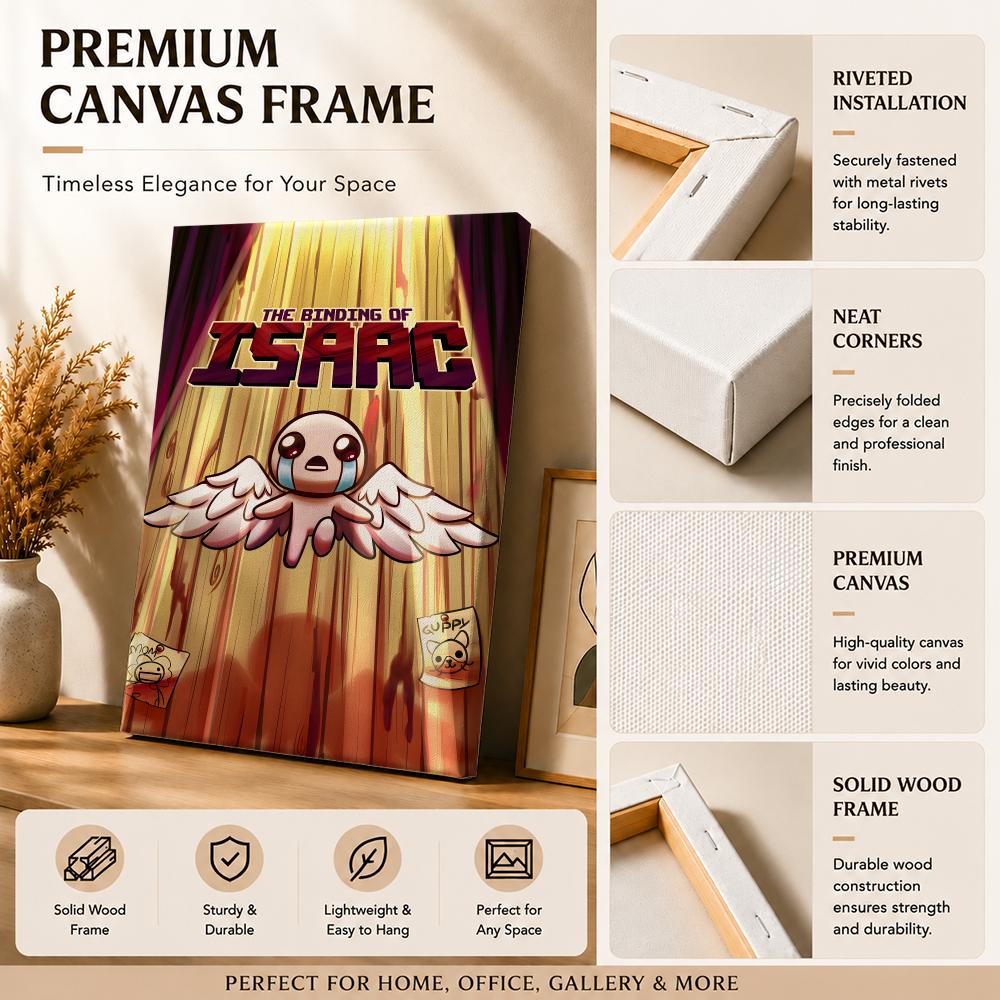 Game The B-Binding Of Isaac Pa - đánh giá và giá Canvas Wrap Ready