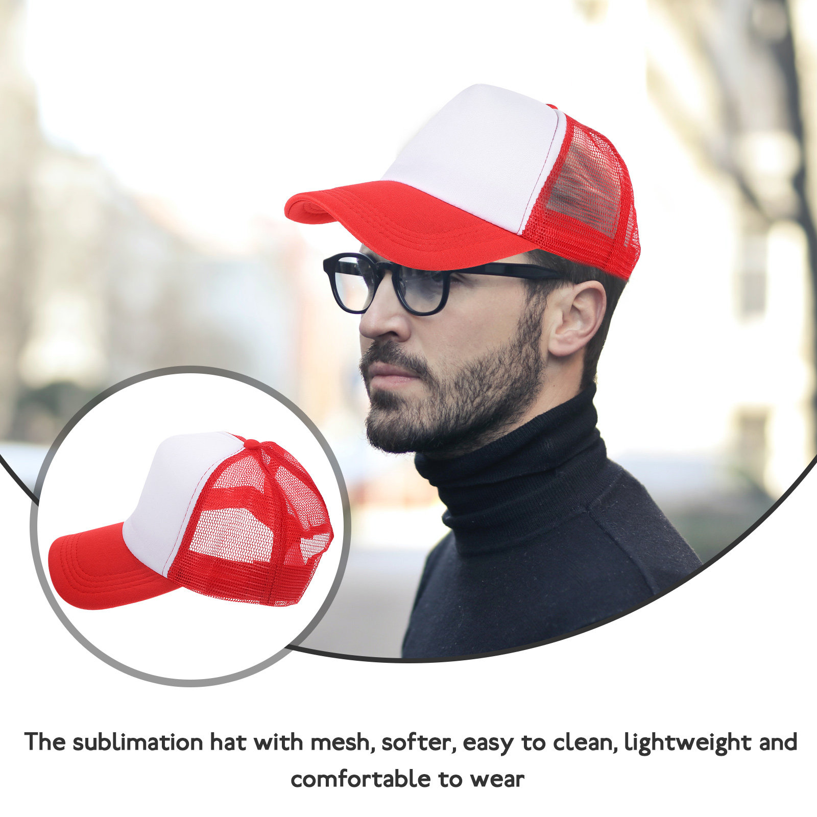 10Pcs Blank Mesh Baseball Hats - đánh giá và giá Hat Sublimation Blank