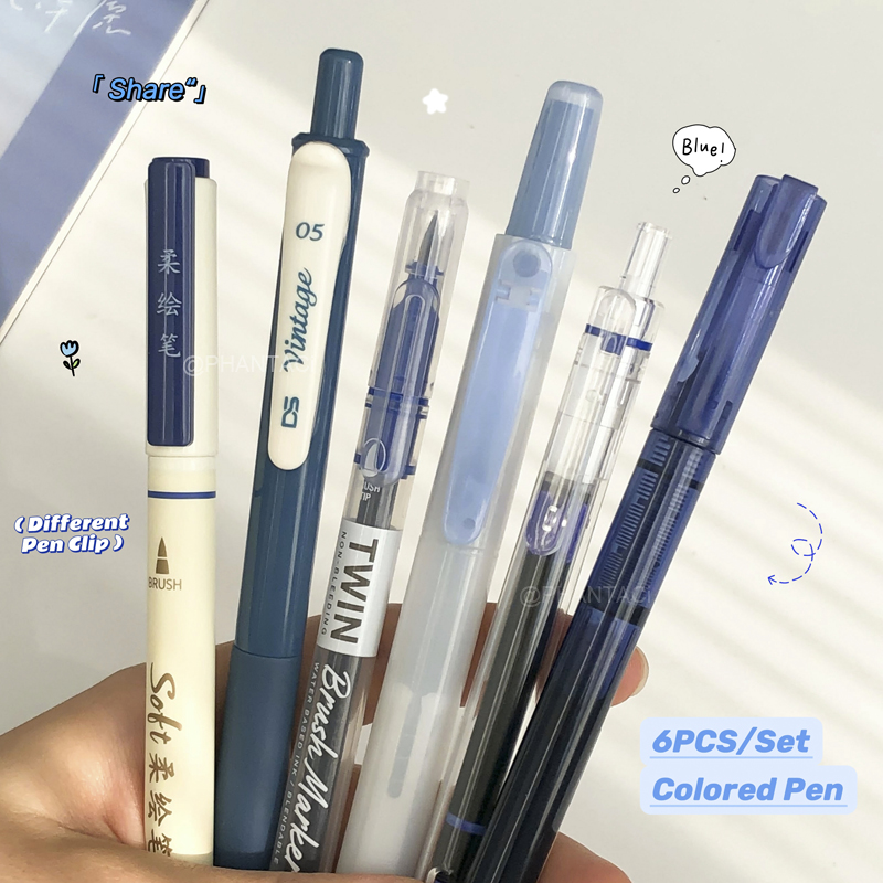 6PCS Colored Calligraphy Pen M - đánh giá và giá Pentel Pen Energel